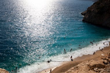 Tepeden ünlü Kaputa plajı. Antalya Türkiye.