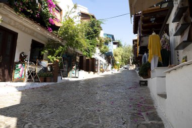 Türkiye 'nin Ka ilinin Akdeniz tarzı caddeleri.