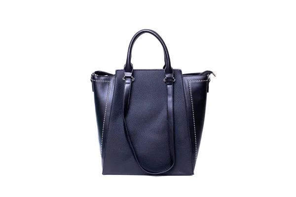 Leather Women Bag Handles Isolated White Background — Stock Photo, Image