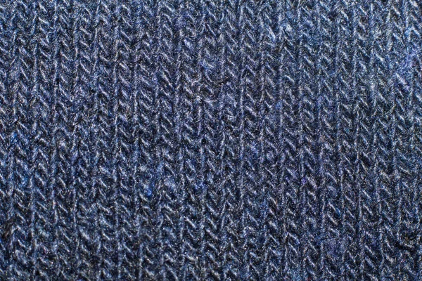Textura Tecido Malha Azul Close Fundo — Fotografia de Stock