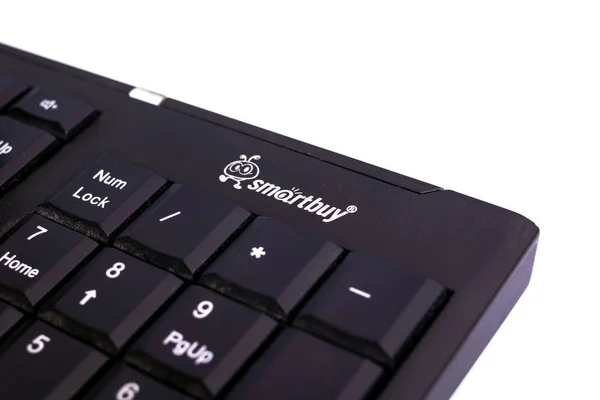 Belarus Novopolotsk Februar 2021 Smartbuy Logo Auf Schwarzer Tastatur — Stockfoto