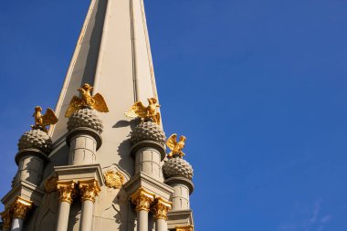 BELARUS, POLOTSK - 25 Mayıs 2021: Vatanseverlik Savaşı Kahramanları Anıtı