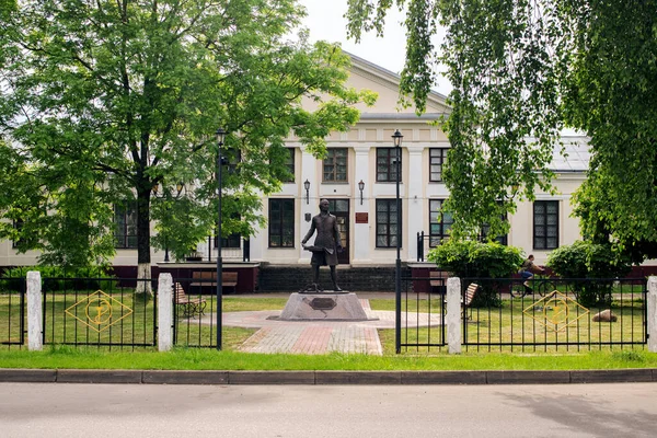 Belarus Postavy Junho 2021 Monumento Tyzenhauz Entrada Palácio — Fotografia de Stock