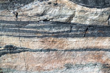 farklı yatay Katmanlar taşla closeup