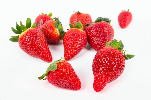 A group of shiny ripe strawberries — Stock Photo, Image