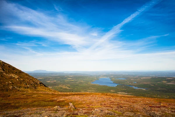 Stunning views over forests and lakes — Stock Photo, Image