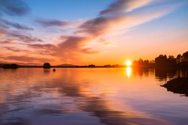 huzurlu akşam Kuzey İskandinavya