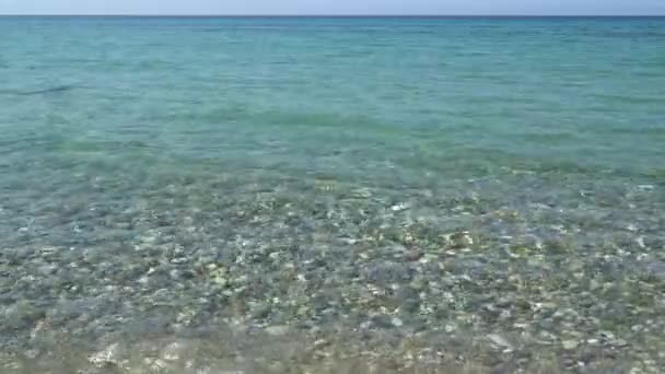Wspaniała Letnia Scena Spokojnego Morza — Wideo stockowe