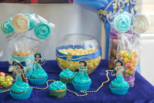 Aserbaidschan Baku September 2020 Kuchen Für Aladin Themenparty Frische Leckere — Stockfoto