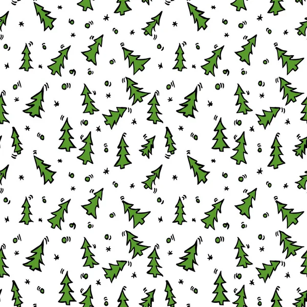 Happy New Year 2022 Green Christmas Trees Isolated White Background — Stock Photo, Image