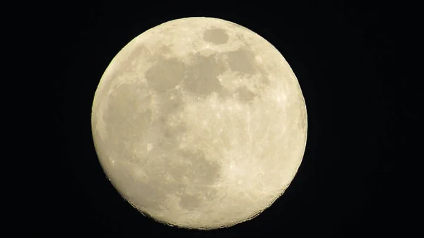 Bulan Purnama Langit Malam Bulan Latar Belakang Hitam — Stok Foto