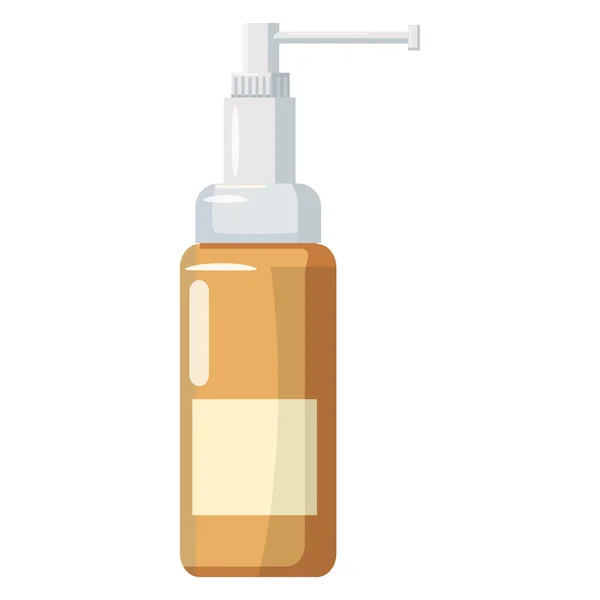 Geneeskunde fles spray pictogram, cartoon stijl — Stockvector