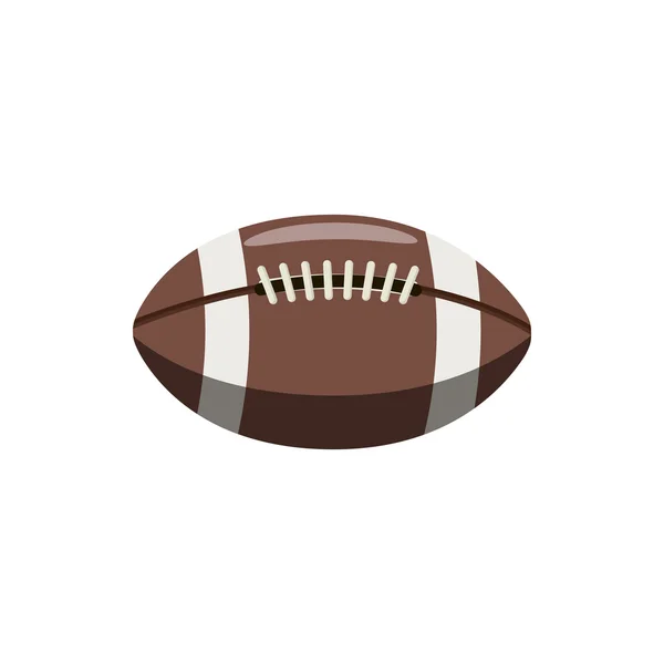 Icône de balle de rugby, style dessin animé — Image vectorielle