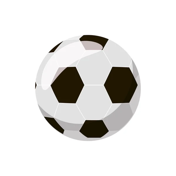 Icono de pelota de fútbol, estilo de dibujos animados — Vector de stock