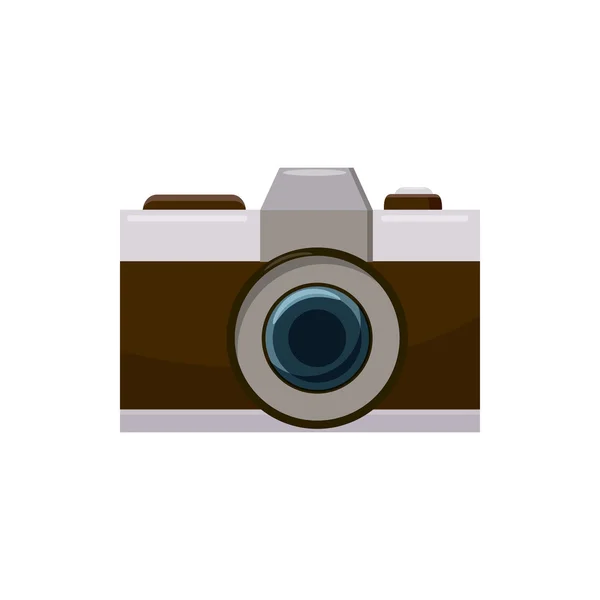 Fotokamera ikon, tecknad stil — Stock vektor