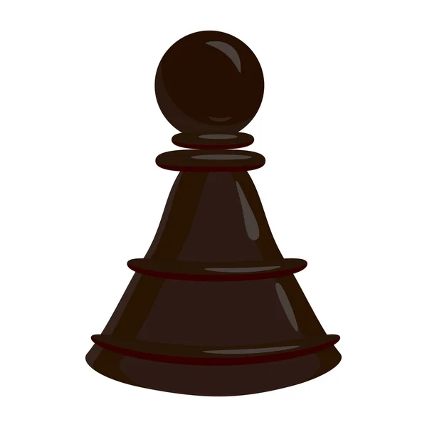 Ícone de peão de xadrez, estilo cartoon — Vetor de Stock