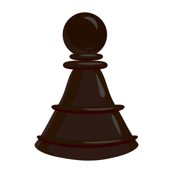 Chess pawn icon, cartoon style — Stock Vector