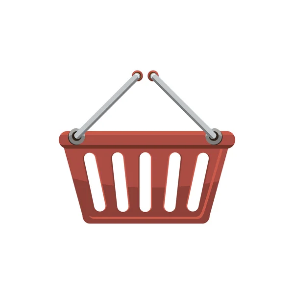 Shopping basket icon, cartoon style — Stock Vector