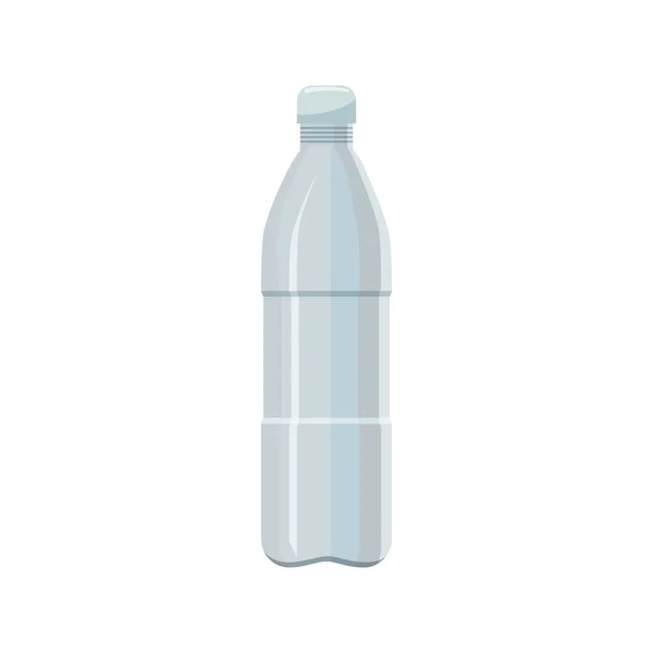 Icône bouteille en plastique, style dessin animé — Image vectorielle