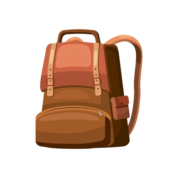 School bag icon, cartoon style — Stock Vector