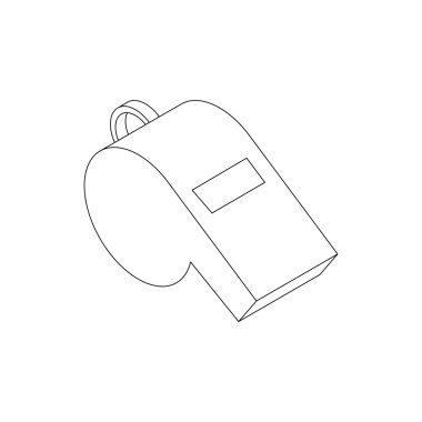 Düdük simgesi, izometrik 3d stili