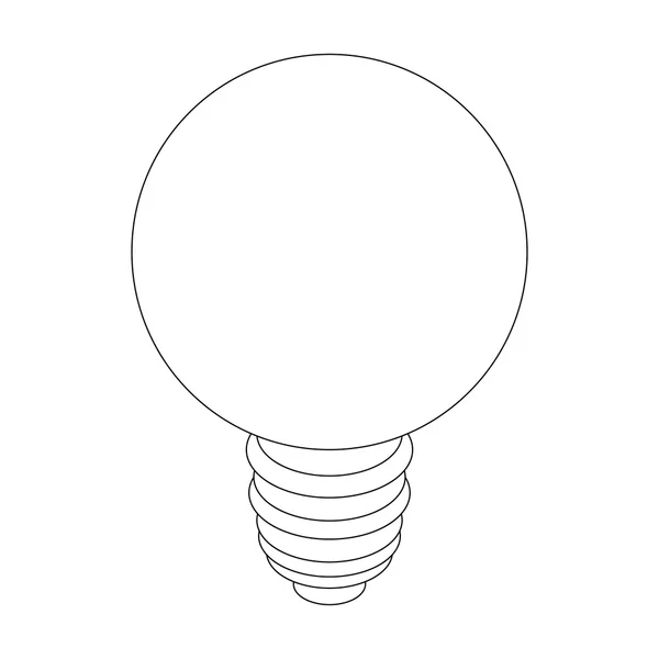 Icône ampoule, style 3d isométrique — Image vectorielle
