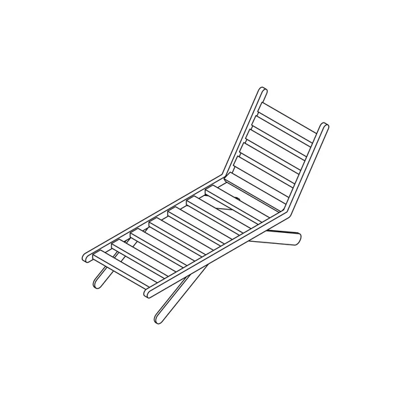 Icône de salon de chaise, style 3d isométrique — Image vectorielle