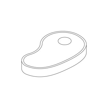 Et kutsal kişilerin resmi, izometrik 3d stili