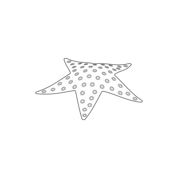 Starfish icon, isometric 3d style — Stock Vector