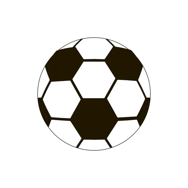 Icono de pelota de fútbol, estilo isométrico 3d — Vector de stock