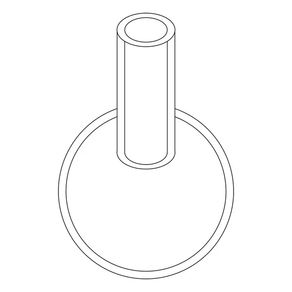 Flaschensymbol, isometrischer 3D-Stil — Stockvektor