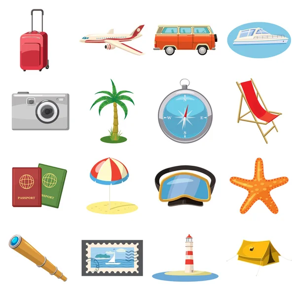 Travel Icons set — Stock Vector
