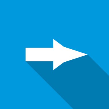 Ok simgesi, düz stil