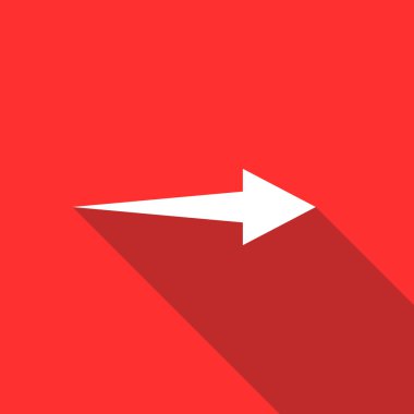 Ok simgesi, düz stil