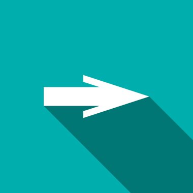 Ok simgesi, düz stil