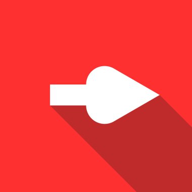 Ok simgesi, düz stil