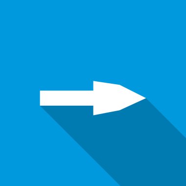 Ok simgesi, düz stil