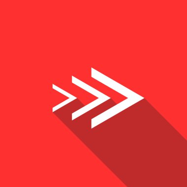 Ok simgesi, düz stil