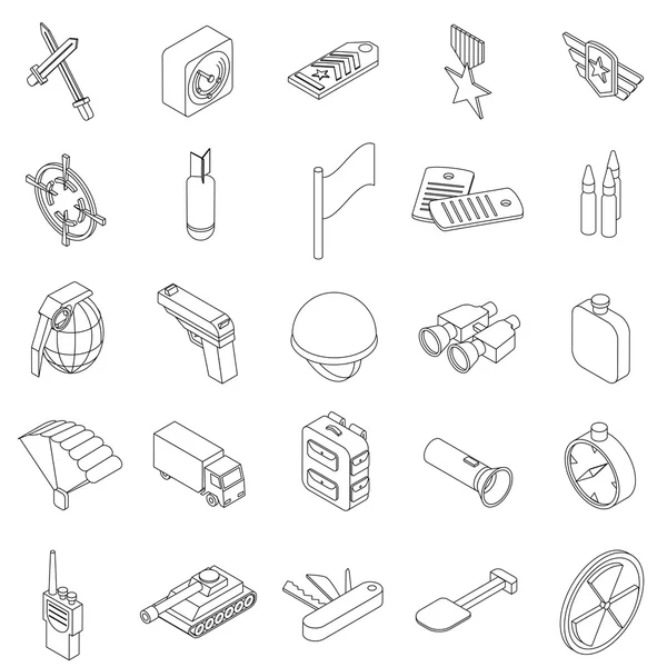 Savaş Icons set — Stok Vektör