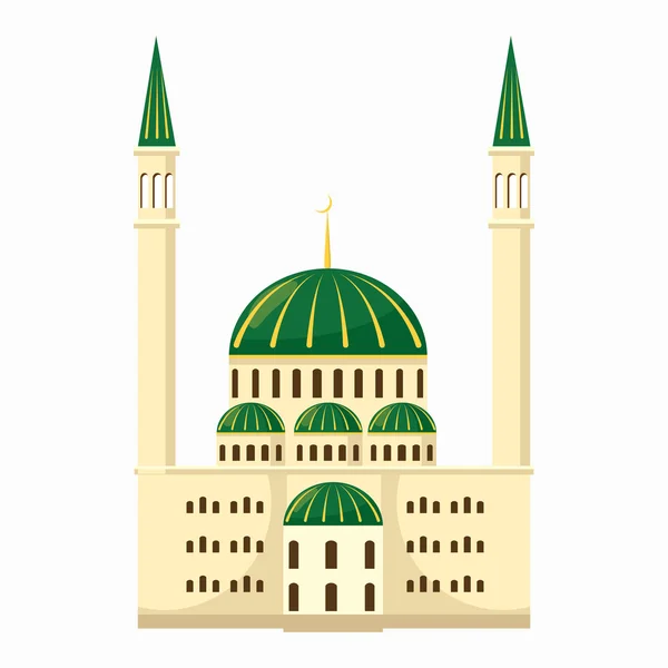 Mosque icon, cartoon style — Stock Vector