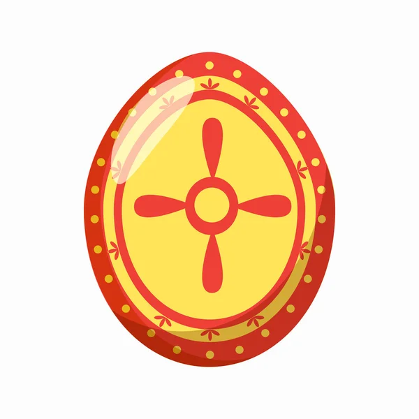 Easter egg icon, cartoon style — Stock Vector