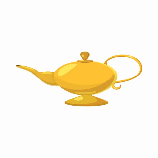 Magic lamp icon, cartoon style — Stock Vector