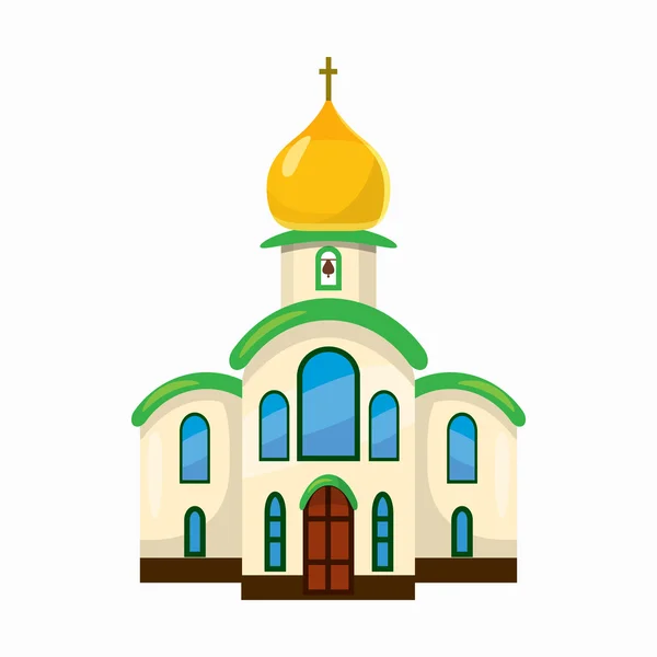 Building church icon, cartoon style – stockvektor