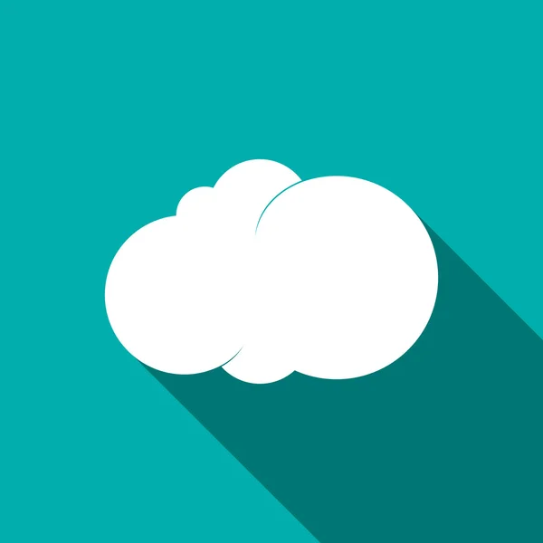 Cloud ikon, platt stil — Stock vektor