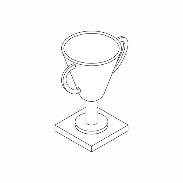 Trophy cup ikon, isometrisk 3d-stil — Stock vektor