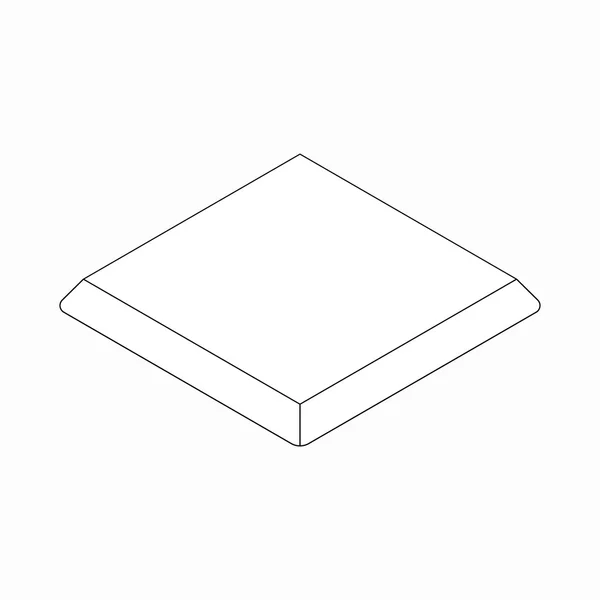 野球基本アイコン、等角投影の 3d スタイル — ストックベクタ