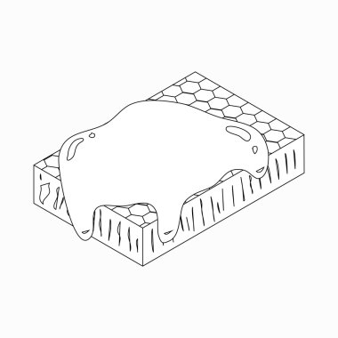 Petek simgesi, izometrik 3d stili