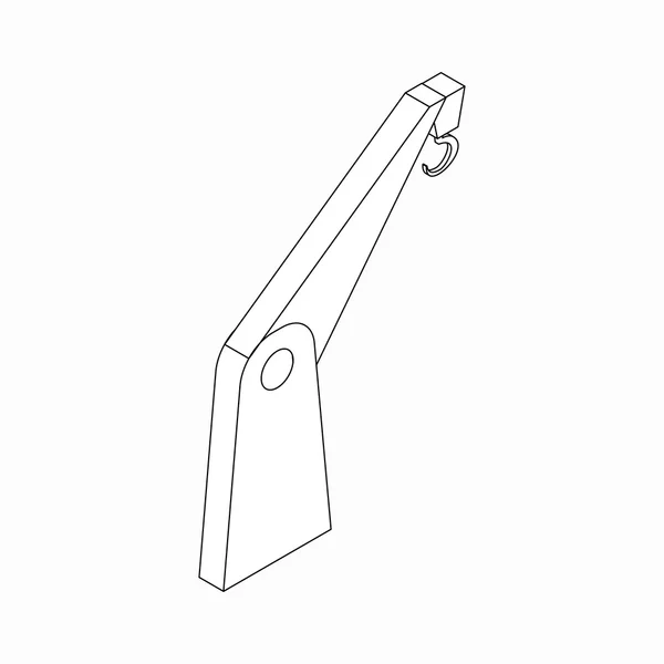 Kraan pictogram, isometrische 3D-stijl — Stockvector