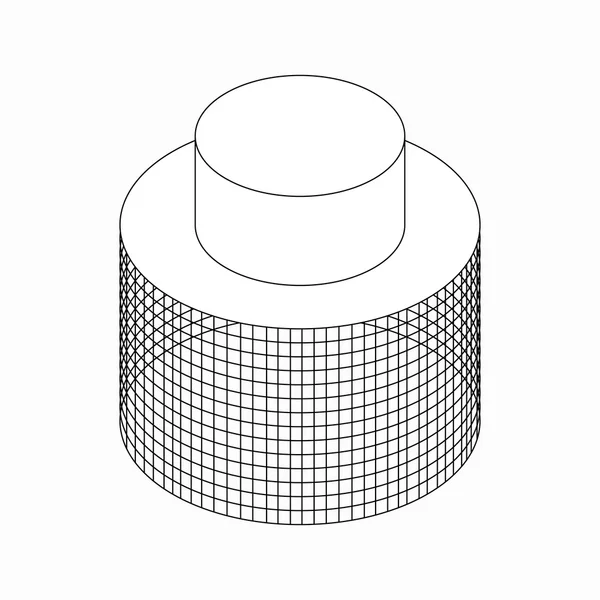 Apiarist masker pictogram, isometrische 3D-stijl — Stockvector