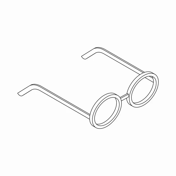 Sonnenbrillen-Symbol, isometrischer 3D-Stil — Stockvektor